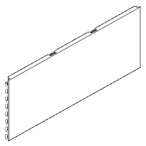 Preisvergleich Produktbild Tegometall Rückwand Glatt L 100 H 40cm juraweiss