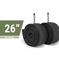 Prophete Fahrradschlauch Doppelpack mit Dunlopventil, passend für 26 x 1,75 bis 26 x 2,125 Zoll, ETRTO: (47-559,57-559) – Ansicht 6