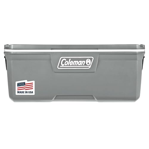 Coleman Classic Series Insulated Portable Cooler, Leak-Resistant Outdoor Hard Cooler Keeps Ice up to 5 Days, 52/70/120/150 Quart