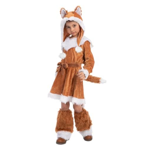 Spooktacular Creations Halloween Girls Fox Costume, Kids Sweet Fox Costume for Child, Toddler Halloween Dress Up, Jungle-themed Party (X-Large (12-14 yrs)) - image 8