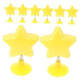 [KOCKSHION] 8個星形ヘルメット装飾品 楽しい揺れるラッキースター バイク スクーター ボード対応 キッズ 大人用スプリングベースチャーム