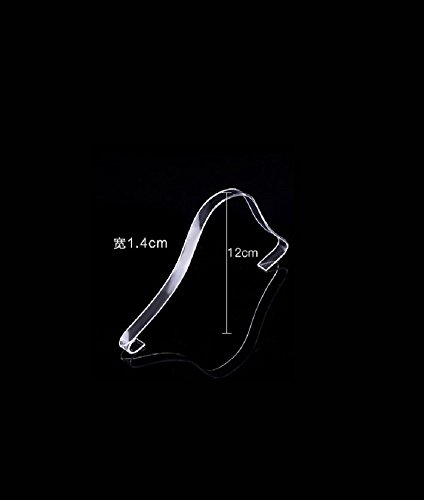 glasstore 5 Pairs Shoe Trees for Women Sandals High Heel Shoes Clear Acrylic Retail Shop Display Stand Plexiglass Shoes Supporter Forms Inserts - Thumbnail 5