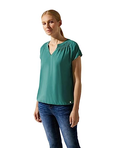 STREET ONE Damen A344057 Blusenshirt, Lagoon Green, 38