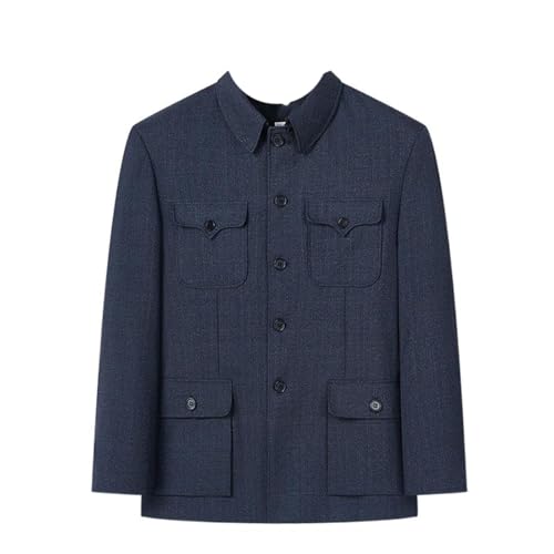 GUOYUXIAO Zhongshan Suit Jacket for Men - Modern Stand Collar Coat
