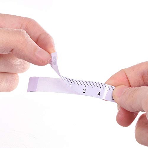 Cinta adhesiva de medición 10 cm blanca flexibles uxcell miniatura 4
