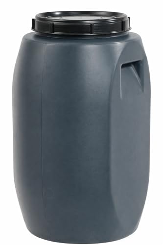HELGUEFER   Bidon 60 L con Cierre de Rosca | Garrafa Plastico PEHD Resistente | Uso Alimentario y ADR | Contenedor de Agua Óptimo, Fácil de Usar, Cierre Hermético | Bidón Industrial Apilable