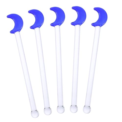 PRETYZOOM 5pcs Moon Pattern Drink Stirrers Party Cocktail Stirrers for Mixed Drinks