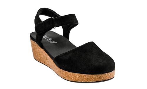 Corkys Footwear Women's All In 1.5-Inch Wedge - Closed-Toe Design, Adjustable Hook And Loop Ankle Strap, Cushioned Insole, And Lightweight Cork Wedge For All-Day Comfort3