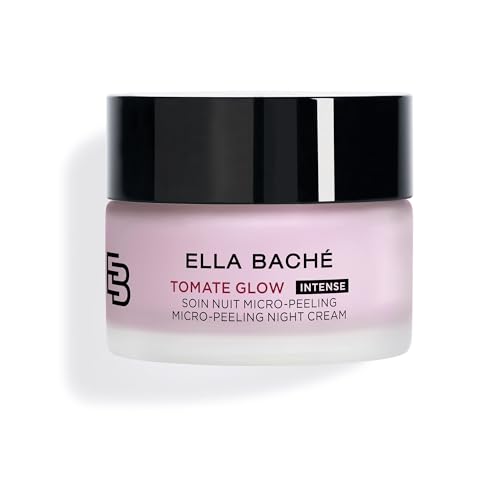 Ella Baché Tomate Glow - Soin de nuit micro-gommage - 50 ml - Crème de nuit lissante SOS pour une peau rayonnante et régénérée - Crème pour le visage...