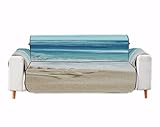 A.Monamour Sofa Slipcovers Sofa Covers Shells Starfish On Sand Beach Tropical Blue Ocean Splashing W