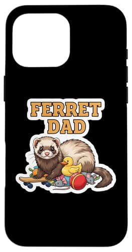 Ferret Dad �����Y �{�[�C�Y �y�b�g�I�[�i�[�̗��l ���̓� �ւ�Ɏv���y���� �X�}�z�P�[�X iPhone 16 Pro Max �p