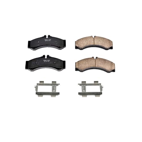 Image of PowerStop Front Brake Pads for Dodge Sprinter 2500 2003-06 |Sprinter 3500 2003-06 |Freightliner Sprinter 2500 2002-06 - Z17 Ceramic Brake Pads with Installation Hardware, 17-949B