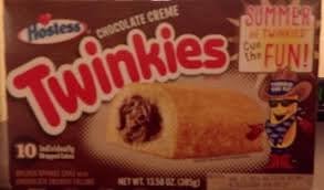 Hostess Chocolate Cake Twinkies, 10-Count Individually Wrapped Chocolate Sponge Cake Snack with Creamy Filling, Mini Cakes for On-The-Go Snacking, Lunchboxes, Parties, Goodie Bag Filler