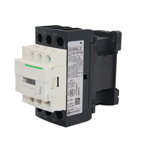 Contactor AC 220v tripolar LC1D18Q7C de 18A y bobina de 380v 3