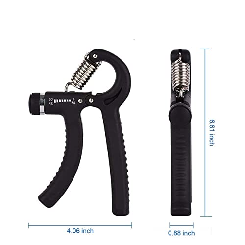 Hand Grip Mola De Fisioterapia Ajustável De 5 Até 60 Quilos Alicate De Exercícios Dedos Pulso Antebr