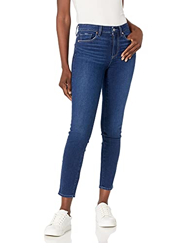 PAIGE Women's Hoxton Transcend Vintage Denim HIGH Rise Ultra Skinny Ankle Jean, Poem, 27 28