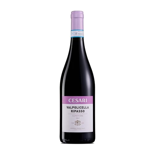 FORMATO: Bottiglia da 750ml Cesari Valpolicella Ripasso DOC Superiore 2020 - Vino Corposo, Profumato e Vellutato - 13,50% vol. - Bottiglia da 750 ml