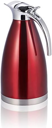 Tiken 2L Theral Coffee Carafe Jug, Stainless Steel Insulated Vacuu