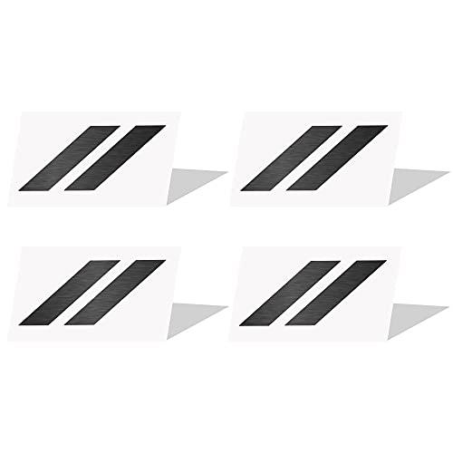 Image of IPG Compatible for Dodge Charger Challenger Durango Wheel Center Cap Decal Sticker Wrap Kit Personalize Your Vehicle (Inner Logo, Dark Brushed Aluminum)