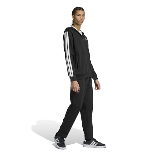 adidas Herren Colorblock Hooded Track Suit, black/white, L – Ansicht 6