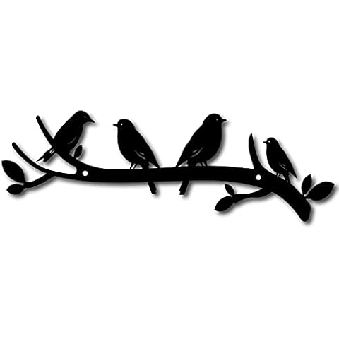 CREATCABIN Love Birds On A Branch Metal Decoración de Pared Cover