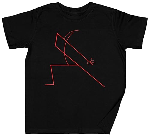 T-shirt Red Dance Curvesa 1922 noir pour enfants t-shirt unisexe en coton pour filles et garçons