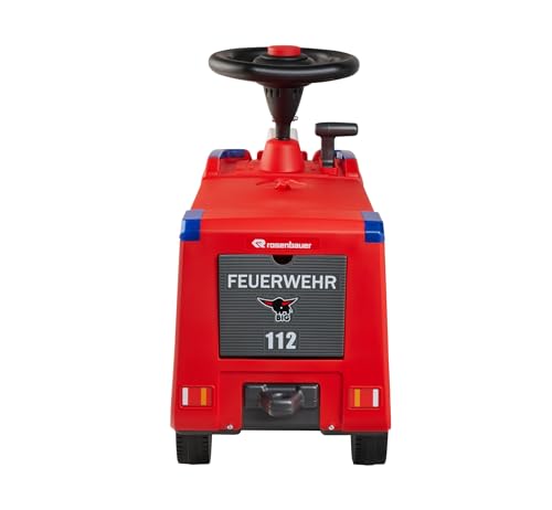 BIG Feuerwehr Rutschauto ab 2 Jahre - großes Feuerwehrauto zum Fahren und Spielen mit Hupe und Wasserspritzfunktion (bis 6 Meter), Rutschfahrzeug für Kinder von 2-5 Jahre (max. 50 kg)