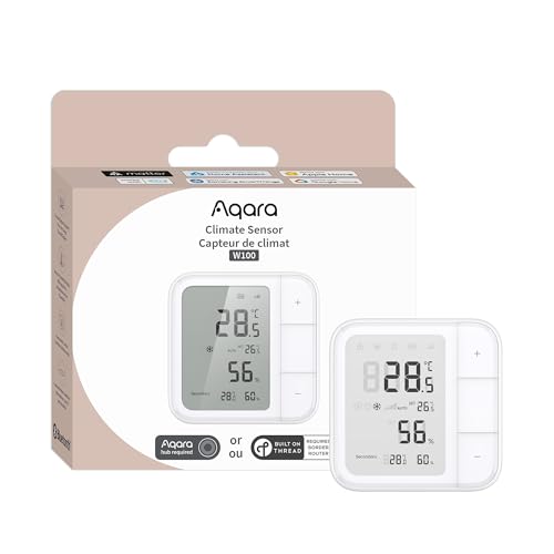 Sensor de clima Aqara W100 inteligente con Zigbee y pantalla LCD digital 2
