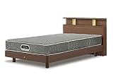 シモンズ(Simmons) 正規品 ベッド ダブル Beautyrest Selection シェルフII ステーションタイプ フレームミディアム色/マットレスAmazon限定カラー 6.5インチポケットコイル AB20553