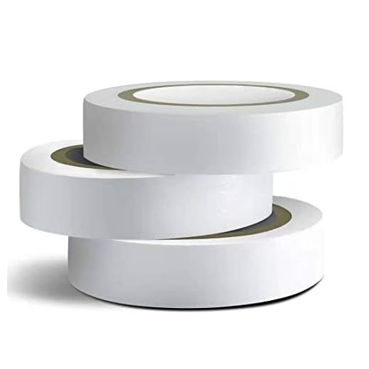 Wapodeai 3PCS White Electrical Tape, Premium White Waterproof Tape, Flame Retardant Indoor Outdoor High Temperature Resistance Electric Tape, 0.62 in X 49 ft