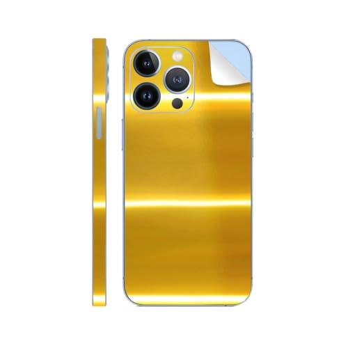 Autocollant pour iPhone 15 Pro Max SopiGuard Doré Protection Bord à Bord