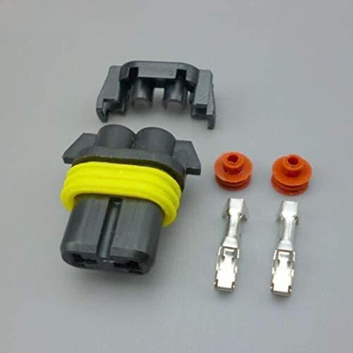 5/30/100set 9006 HB4 Female Plastic Socket Bulb Socket hid for DIY Connector - (Color Name: 100set)