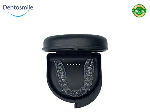 Image of Dentosmile Dental Orthodontic Retainer /Aligner Case /Box /Mouth Guard and Denture Storage in Black Colour (1)