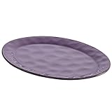 Rachael Ray Cucina Dinnerware 10-Inch x 14-Inch Stoneware Oval Platter, Lavender Purple