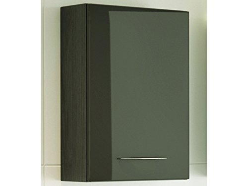 möbelando Hängeschrank Badschrank Wandschrank Badezimmerschrank Schrank Bad Graphit III