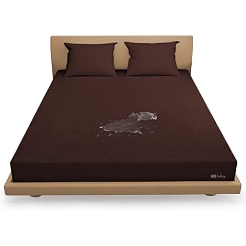 Luxury King Size Chocolate Waterproof Mattress Protector, Hypoallergenic Premium Quality Cover Protects Against Dust, Allergies, Smooth Plush Top Comfort with Cool, Noiseless Sleep Support Cover