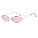 Produktbild Huhu833 Mode Unisex Kleines Rahmen Katzenauge ovale Retro Weinlese Sonnenbrille Eyewear Reise Sonnenbrille (F)