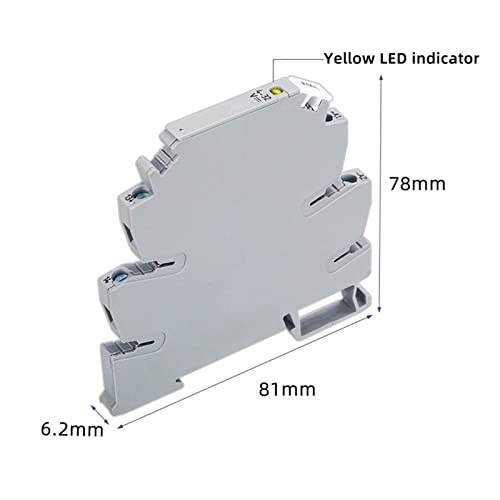 Módulo de relé programable PLC ultra delgado con salida de 1-60 V CC para automatización 6