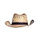 Calhoun Corona Extra Logo Blue Band Straw Cowboy Hat, Beige