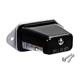 PerfecTech Universal LED License Plate Light, Waterproof 12V/24V DC License Tag Light License Plate Lamp Tail Light for Car Trailer Truck Pickup UTV ATV RV Boat 12V DOT Compliant (Black case)