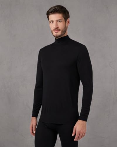 32 Degrees Men's Lightweight Baselayer Mock Top | Form Fitting | Long Sleeve |4-Way Stretch | Thermal2