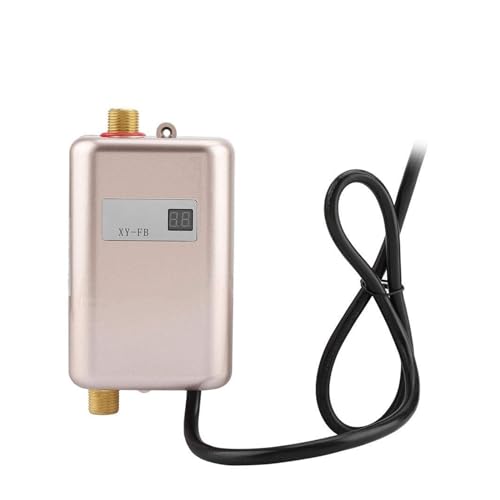Termo Electrico, Mini Calentador De Agua Instantáneo De 3800W, Calentador De Agua Eléctrico Instantáneo Sin Tanque, Calentador De Agua Eléctrico Instantáneo For Ducha(Pink,220 3000w)