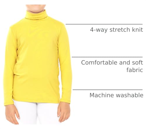 Image of STRETCH IS COMFORT Girl's Oh So Soft Long Sleeve Turtleneck | Youth Size 2-16