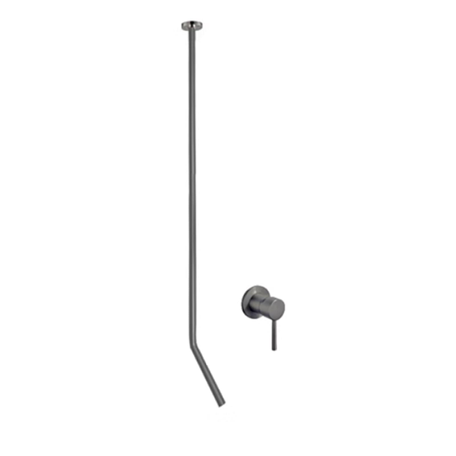 Robinet de lavabo mural en laiton encastré pour une salle de bain moderne chic