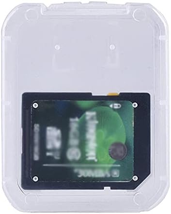Suneast 10Pcs Plastic Memory Cards Case Box, Transparent Memory Card Storage Box Protective Case for SD, MS, XD, TF Cards