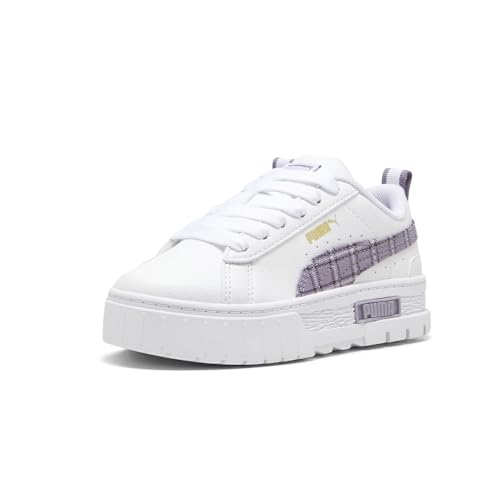 PUMA Toddler Girls Mayze Winter Tartan Lace Up Sneakers Shoes Casual - White - Size 13 M2