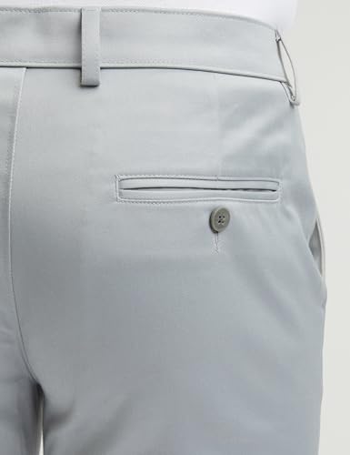 Image of Van Heusen Men's Regular Fit Mid Rise Textured Cotton Formal Trouser