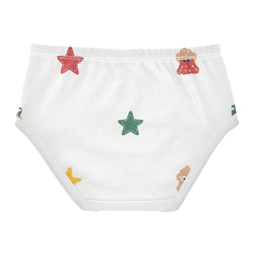 Girls' Panties Organic Underpants for Kid Christmas Stars2