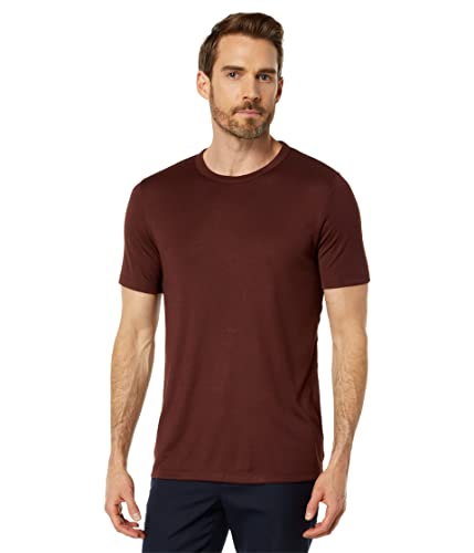 Theory Men's Short Sleeve Essential Tee in Modal Jersey, Chocolate