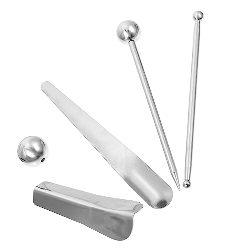 SEWACC 2Sets Metal Ball Tile Finishing Tools for Concrete Efficient Caulk Smoothing Kit for Bathroom Kitchen Use Durable Easy to Use